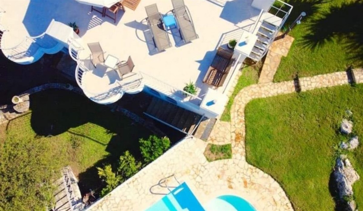 Aerial View of The Villa